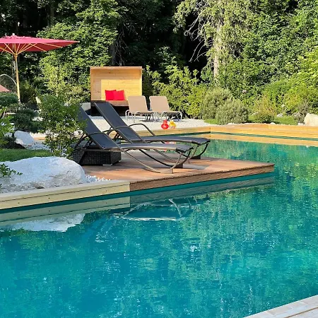 Bayern - Adults Only - Mit Zugspitzblick - Eibsee-naehe - Wellnessbereich - Naturpool Im Sommer Hotel Grainau
